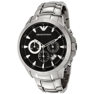 Emporio Armani watch AR0636 Black Dial Chronograph Stainless Steel