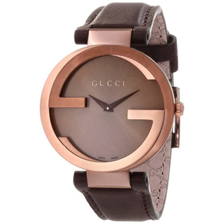 Gucci watch Interlocking Leather and Nylon Strap Ladies Watch mod. YA133309