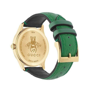 Gucci G-Timeless YA1264099 Unisex Green Leather38mm