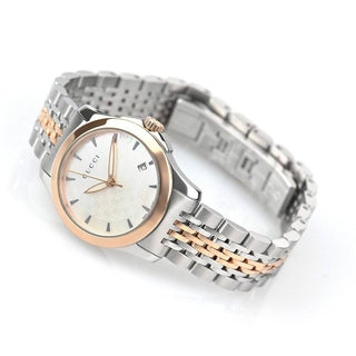 Gucci watch 27mm G-Timeless Pearl White Ladies YA126537