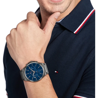 Tommy Hilfiger Gunmetal Steel Men's 1792089