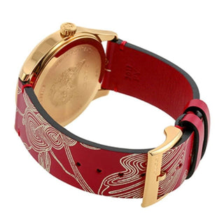 Gucci watch Ladies  mod. YA1264054 G-TIMELESS Red Leather Strap