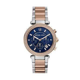 Michael Kors Women's Parker Blue Two-Tone Watch MK6141