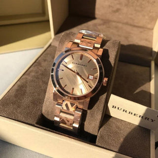 Burberry BU9146 Ladies 34mm The City Rose Gold