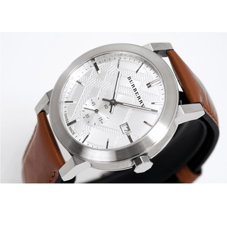 Burberry BU9904 Gents Silver Dial The City