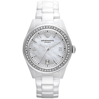 Emporio Armani watch AR1426 Swarovski Ladies Mother Of Pearl Swarovski