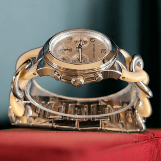 Michael Kors MK 4263 Runway Gold Silver   40mm