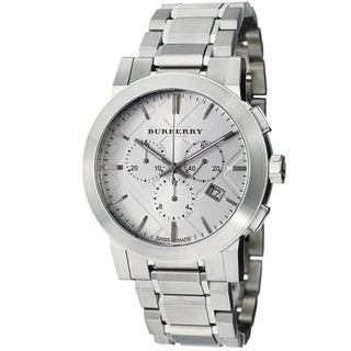 Burberry watch BU 9350 Silver Pattern Dial